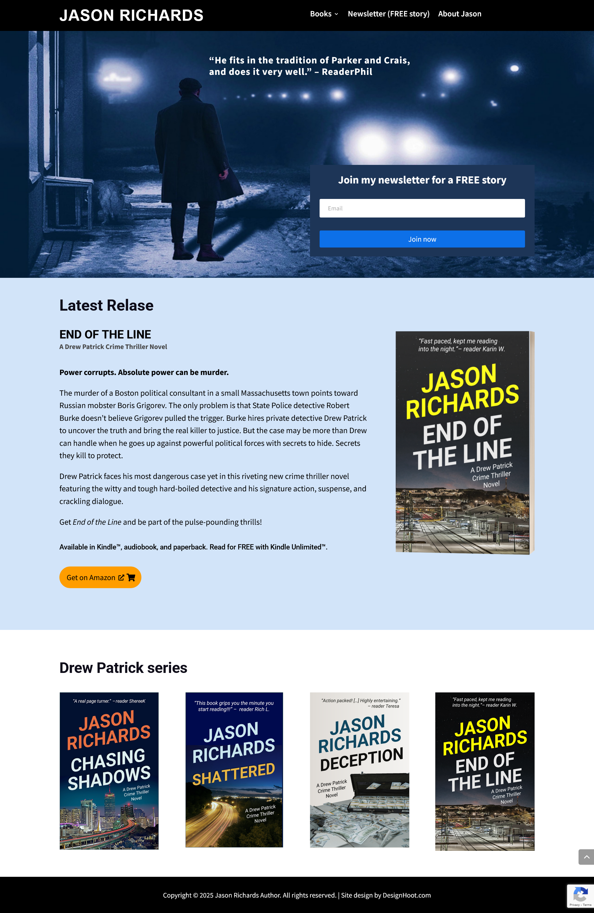 Screenshot 2025 02 16 at 16 22 20 Jason Richards Author Drew Patrick Crime Thrillers