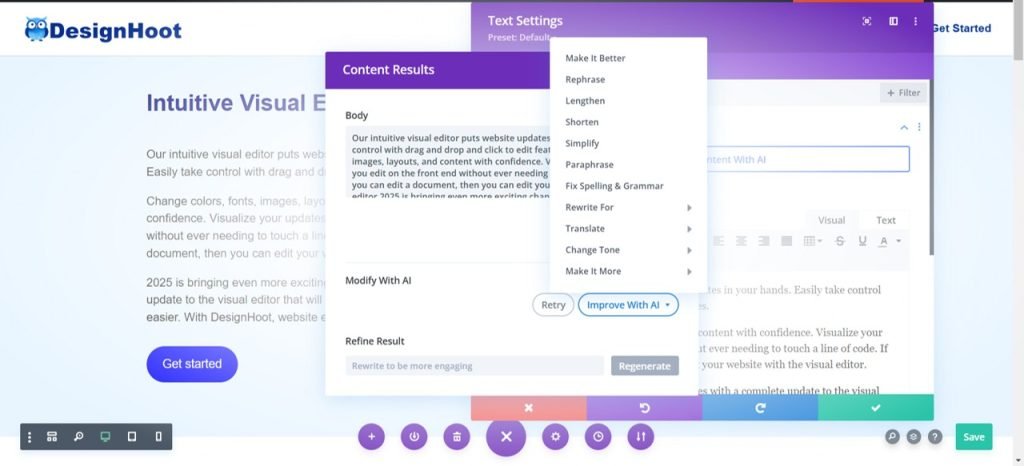 edit text with AI edit text with AI