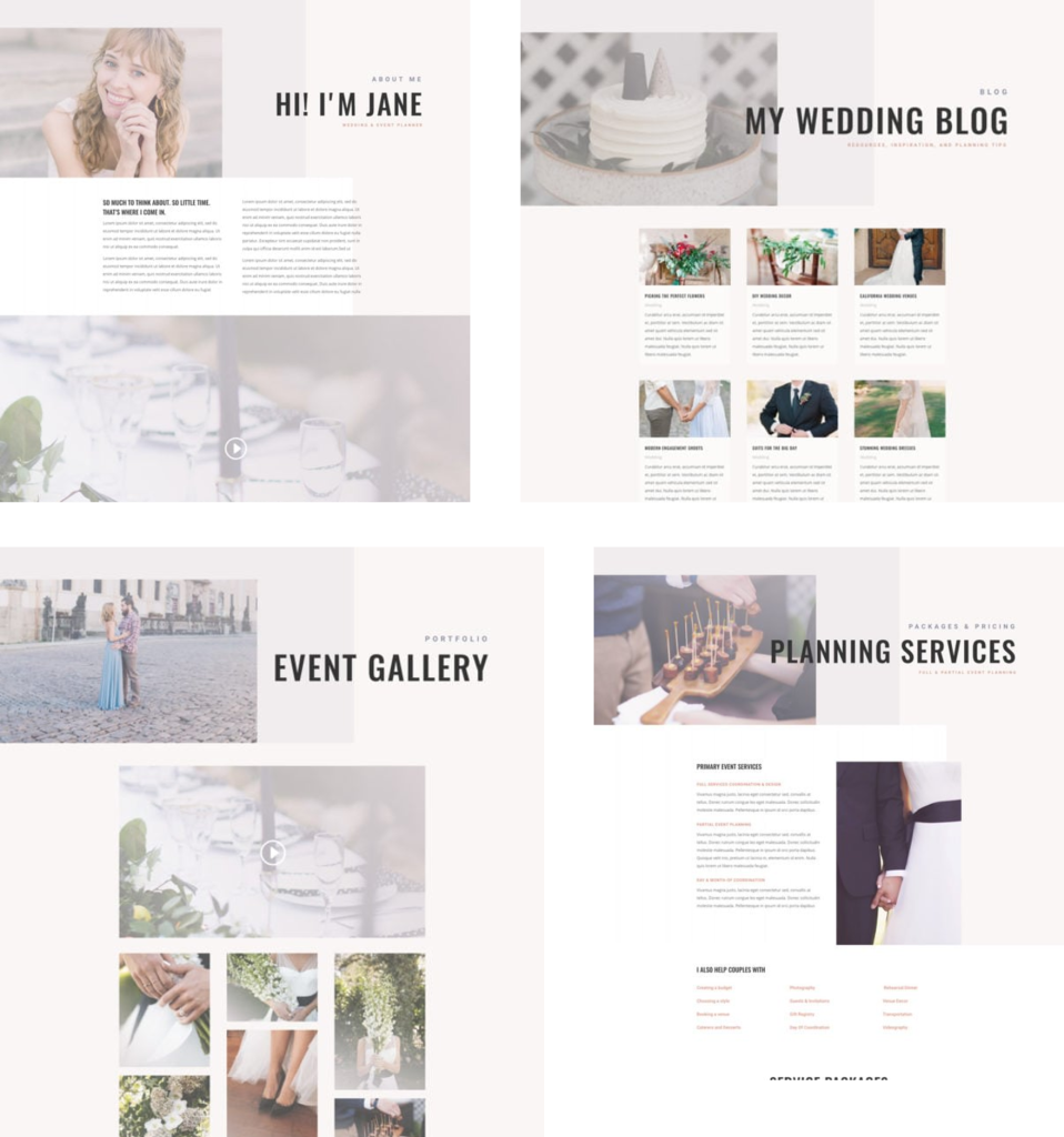 wedding planner gallery